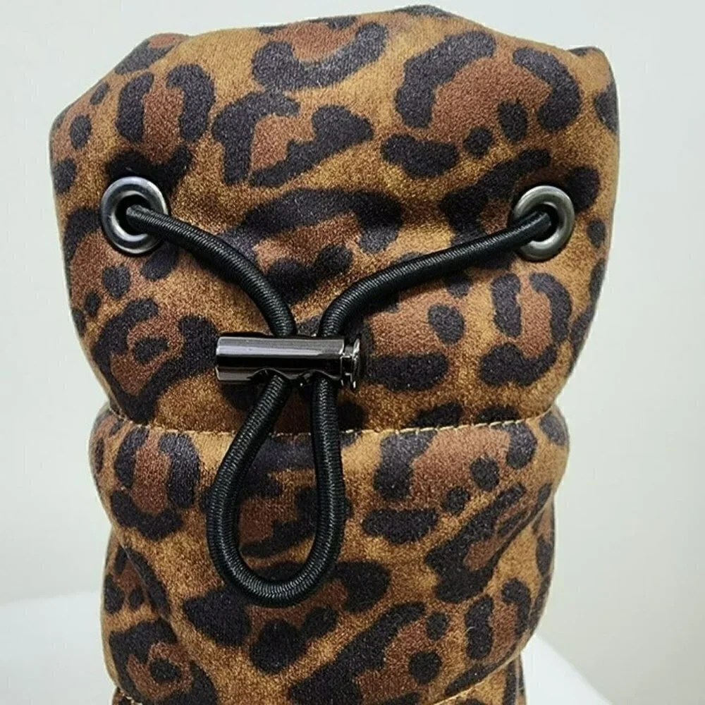 Jessica Simpson Animal Print Quilted Booties 7